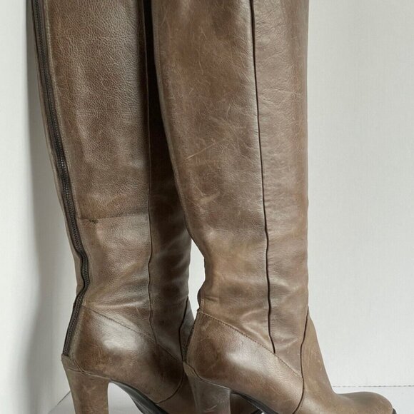 Enzo Angiolini Karissa Tall Leather High Heel Boots Light Brown Women’s 8.5 - Picture 6 of 9